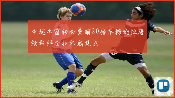 中超冬窗转会费前20榜单揭晓拉唐杨希拜合拉木成焦点